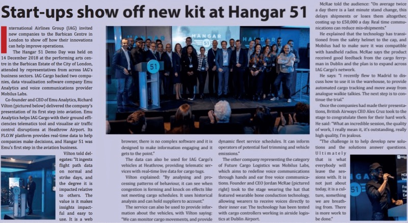 Article in Air Cargo Week